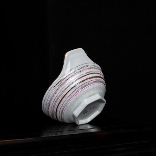 罗纹茶荷赏茶禅意陶瓷茶则茶道配件茶具茶碟复古茶勺套装投茶器 商品图6