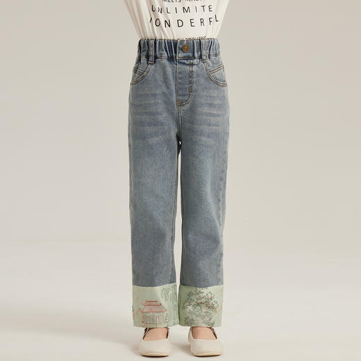 【国风洋气古典风两件套】2024春季新款儿童洋气衬衫国风马甲女童新中式刺绣马甲外套两件套 商品图10