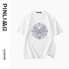 PINLI品立新中式2024夏季新款蝴蝶烫钻短袖T恤男士国潮休闲体恤衫BG242111066 商品缩略图3