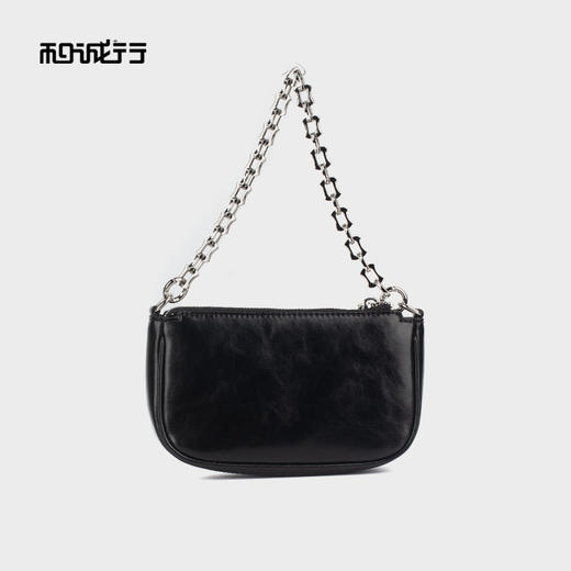 和诚行 2024新款时尚链条真皮单肩斜挎包女通勤百搭腋下包4420100 商品图0