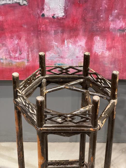 竹制六方灯笼型水盆架，顺丰包邮 商品图10