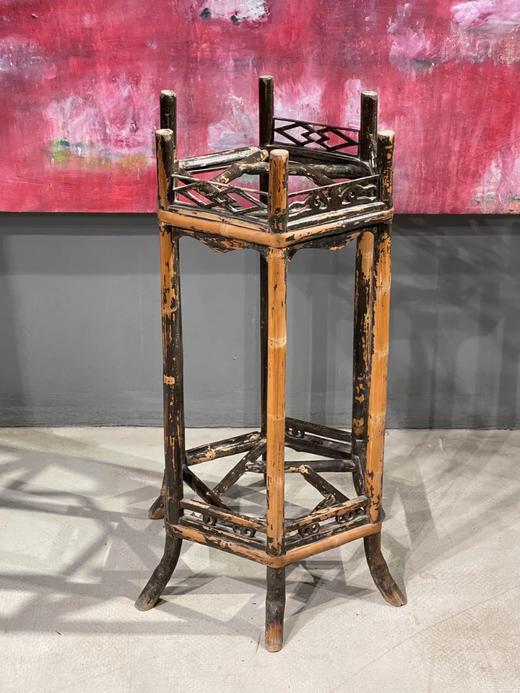 竹制六方灯笼型水盆架，顺丰包邮 商品图12