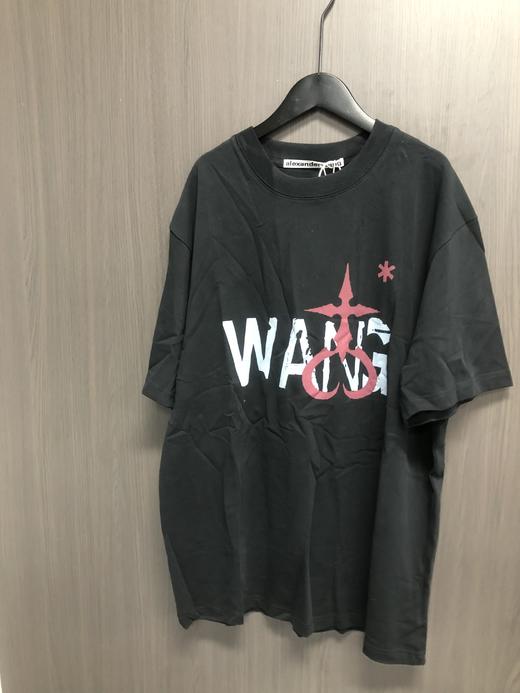 WANG个性时尚黑色短袖 商品图0