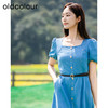 oldcolour欧珂夏季复古牛仔连衣裙港风鱼尾裙女显瘦P22107279 商品缩略图2
