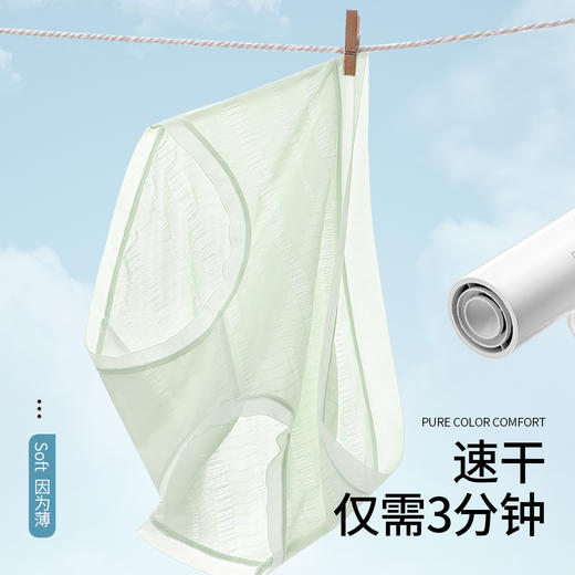 波兰惊梦 4条装(VIP) 中腰提臀冰丝凉感裆透气内裤女士三角内裤 商品图3