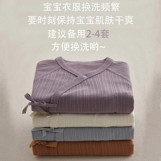 【专注新生肌！柔软会呼吸】新生婴儿儿衣服初生宝宝包屁衣春秋季纯棉连体衣三角哈衣婴儿睡衣 商品图1