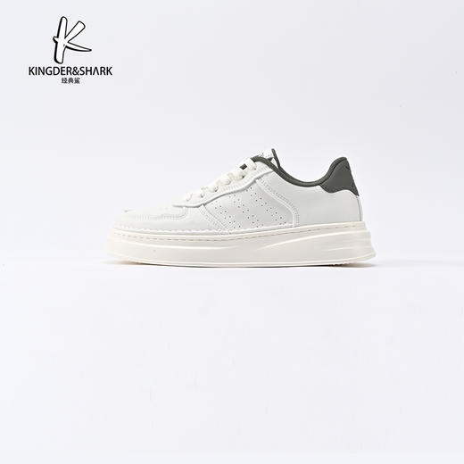 经典鲨2024年新款韩版时尚拼色平底舒适男士休闲鞋跑步鞋KF04-D14011 商品图4