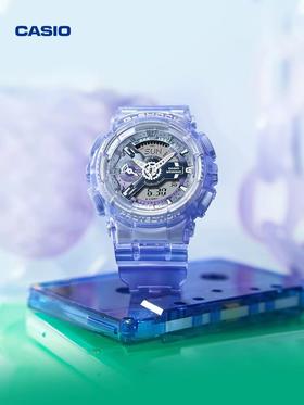 【开学季】1F【卡西欧】GMA-S110VW多彩透明潮流运动手表G-SHOCK