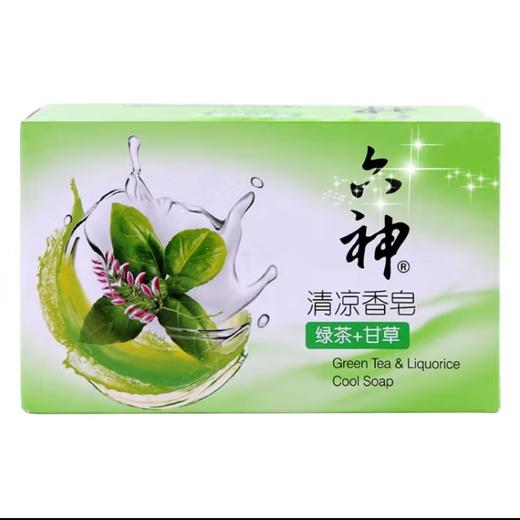 六神清凉香皂绿茶甘草108g 商品图0