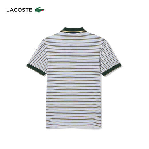 Lacoste法国鳄鱼男士短袖新款时尚条纹简约短袖POLO衫PH1221-10 商品图1