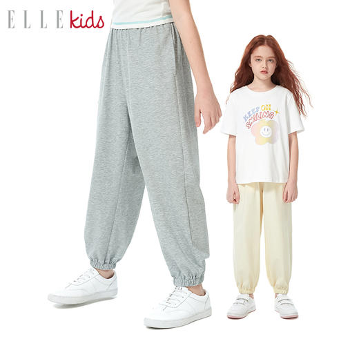 ELLEKIDS 童装 防晒休闲UPF50+物理防蚊运动长裤 商品图0