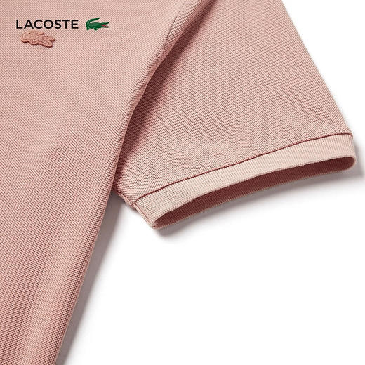 Lacoste法国鳄鱼女装新款时尚短款纯色舒适短袖POLO衫DF7185-10 商品图3