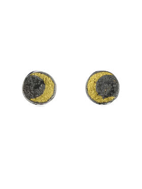 momoko｜12mm Moon Disc Studs [ 耳钉 5色可选 ]