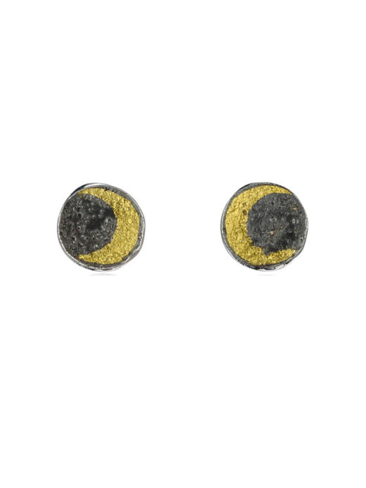 momoko｜12mm Moon Disc Studs [ 耳钉 5色可选 ] 商品图0