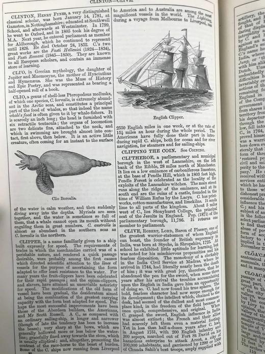 1880年 钱伯斯百科全书（卷3） 数百幅版画插图 真皮精装16开 商品图12