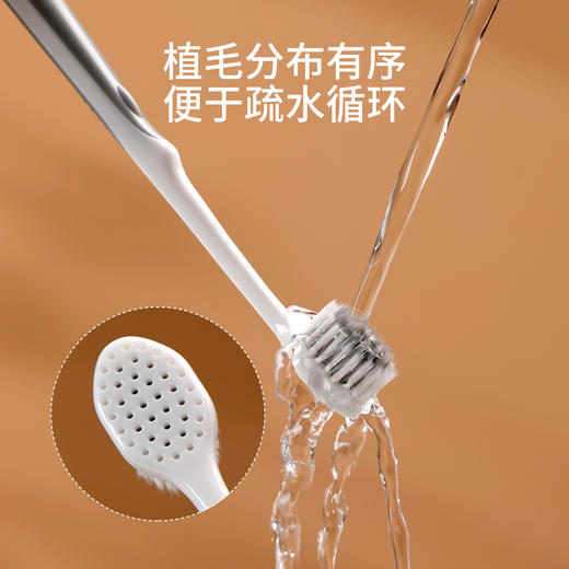 FaSoLa三重柔丝牙刷4只组合家庭装情侣成人男士专用宽头细丝软毛 商品图4
