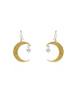 momoko｜18x14mm Crescent Moon & Star Earrings [耳环 3色可选] 商品缩略图0
