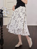 【专属特价】熙世界国风水墨印花连衣裙夏装新款荷叶袖立领新中式改良旗袍裙 商品缩略图2