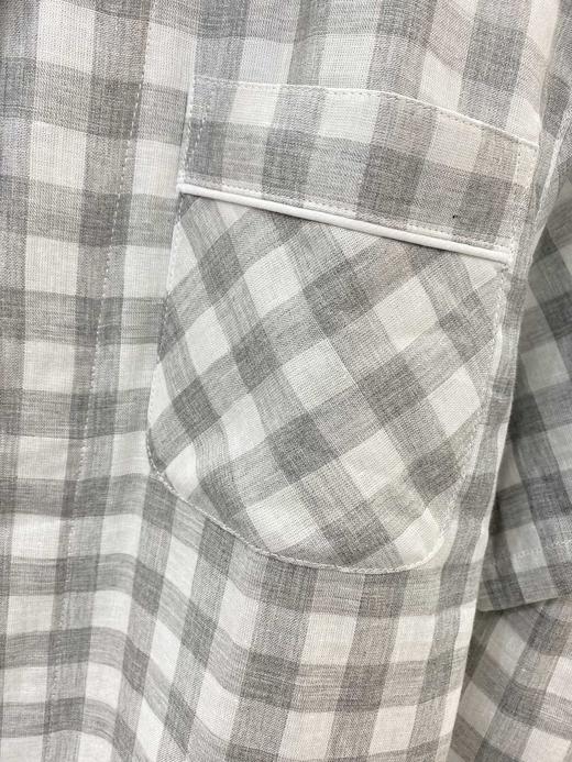限时特惠#男款期盼纱布短袖中裤套装 全棉加大纱布大格子睡衣家居服 商品图3