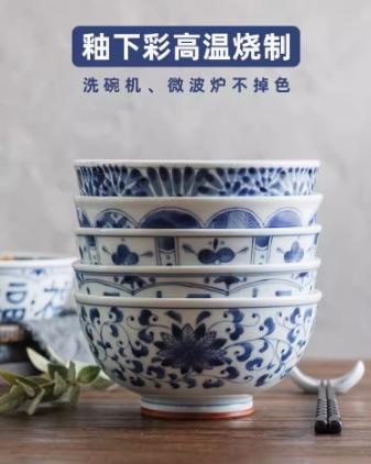 蓝凛堂菊唐草6.5英寸碗（KIKUK56） 商品图3