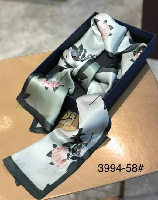 优品堂【春的律动】桑蚕丝长条双层双面巾 商品图0