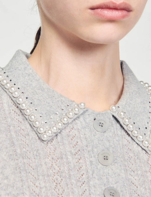 San*dro法式绵羊毛混纺针织polo 商品图3