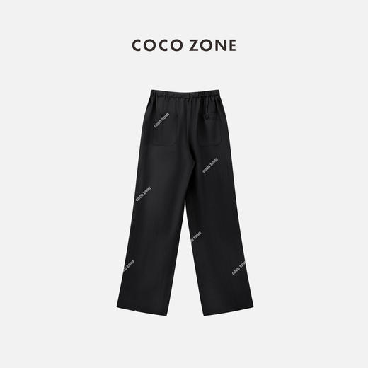 COCO ZONE夏季松紧腰抽绳休闲裤纯色百搭直筒裤CC2B0491 商品图1