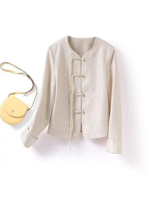 （NO 退）赔钱清 只有一件清【喜出】5851圆领米卡色休闲国风外套 商品图1