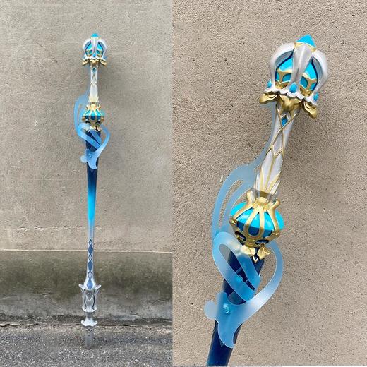 墨班 cosplay道具 原神 水龙王那维莱特水神芙宁娜手杖权杖cos 商品图3