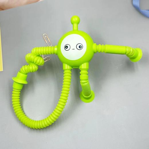 【拍一发二！百变造型随意扭】发光百变长颈鹿伸缩管玩具益智玩具卡通吸盘亲子互动解压玩具 商品图13