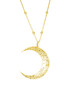 momoko｜35x31mm Large Crescent Moon Necklace with Ball Chain [项链 3色可选] 商品缩略图4