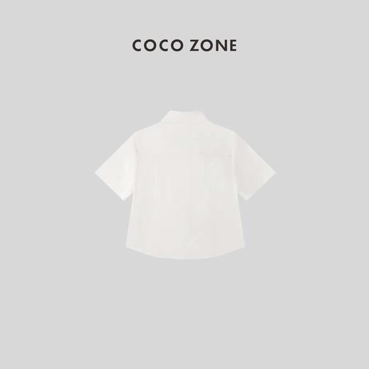 COCO ZONE 夏季通勤风POLO领短袖衬衫 23C18729 商品图1
