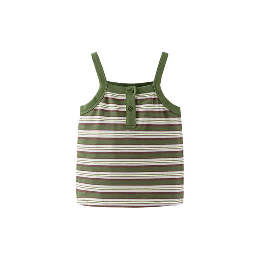 迷你巴拉夏季新款女童弹力休闲背心宝宝撞色时尚亲肤轻薄吊带 商品图4