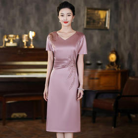 优雅新中式，婚宴礼服高级感连衣裙HH-8852