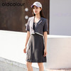 oldcolour欧珂夏季宽松西装上衣吊带连衣裙女两件套P22101299 商品缩略图0