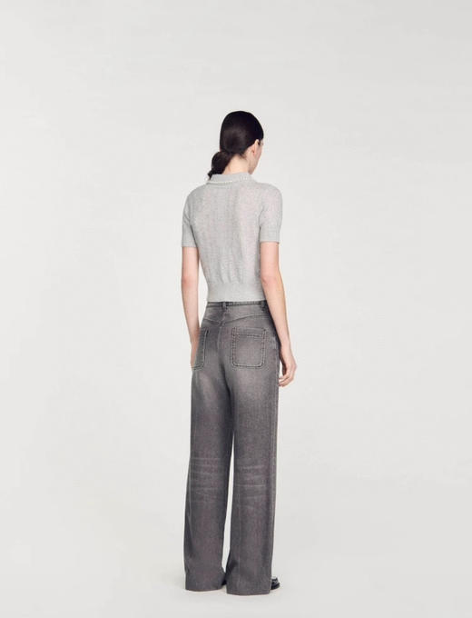 San*dro法式绵羊毛混纺针织polo 商品图1