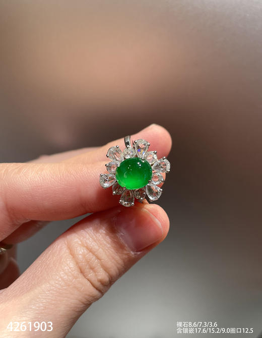4261903，蛋面戒指，具体价格微信咨询 商品图0