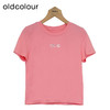 oldcolour夏季新款白色休闲百搭上衣短袖圆领T恤女P22021296 商品缩略图3
