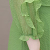 QYM-66280113中式国风雪纺连衣裙新款女装春夏纯色中长款连衣裙 商品缩略图3