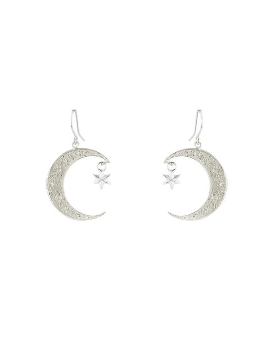 momoko｜18x14mm Crescent Moon & Star Earrings [耳环 3色可选] 商品图6