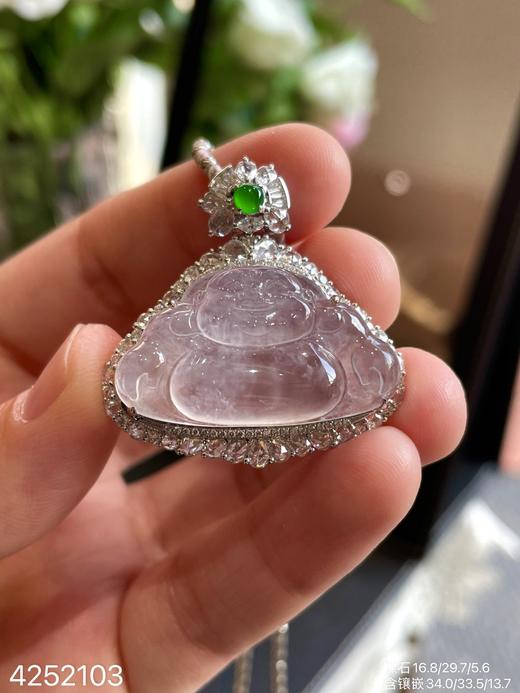 4252103，玻璃佛公吊坠。具体价格微信咨询 商品图1