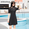 oldcolour欧珂夏季赫本风高级感小黑裙雪纺连衣裙女P27102027 商品缩略图2