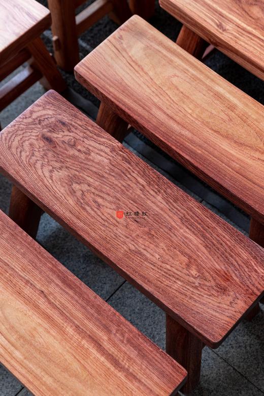 红桥红  精品 缅甸花梨（大果紫檀） 【45 弧面 小长板凳】 商品图5