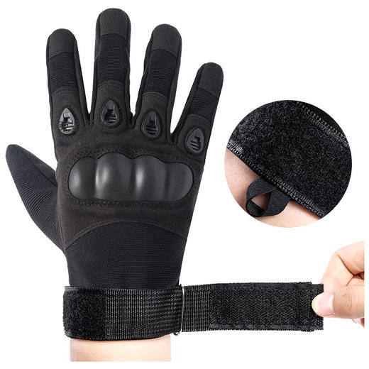 【全指战术手套户外防护手套可触屏】 战术手套摩托车手套全指男防护户外运动透气赛车骑行全指手套jy 商品图5