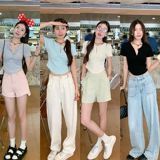 【99元任选2件】微信粉丝秒杀专场 仅此今天 活动结束下架  【纯欲在线】四色短袖T恤 商品图3