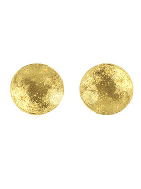 momoko｜21mm Large Moon Disc Earrings [耳环 3色可选]