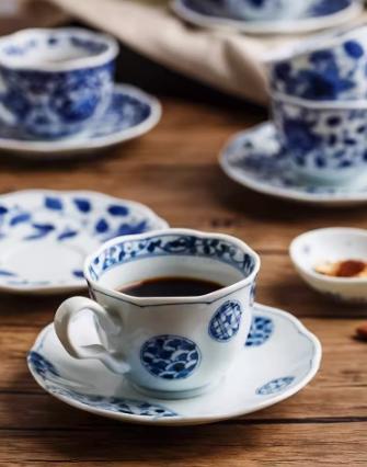 蓝凛堂染花绘咖啡杯碟（SHETRICS+SHETRIC） 商品图2