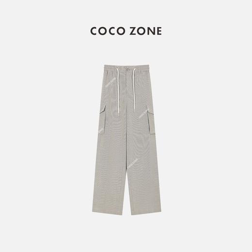 COCO ZONE 气质工装松紧腰阔休闲长裤  23C18854 商品图0