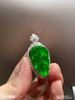 老坑玻璃种帝王绿叶子吊坠【4030904】具体价格微信咨询 商品缩略图2