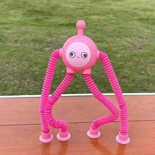 【拍一发二！百变造型随意扭】发光百变长颈鹿伸缩管玩具益智玩具卡通吸盘亲子互动解压玩具 商品图14